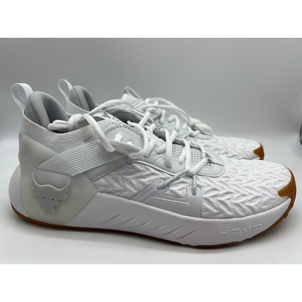 Under Armour Project Rock 6 White Training Shoe 3026534-100 Men's Size 11